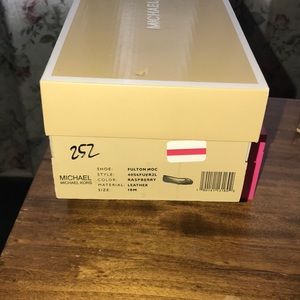 Raspberry Michael Kors Fulton Moc Flats Size 10